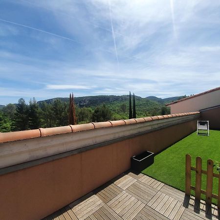 Terrasse 130M2 Panoramique Avec Climatisation Piscine - 3 Chambres Gréoux-les-Bains Dış mekan fotoğraf