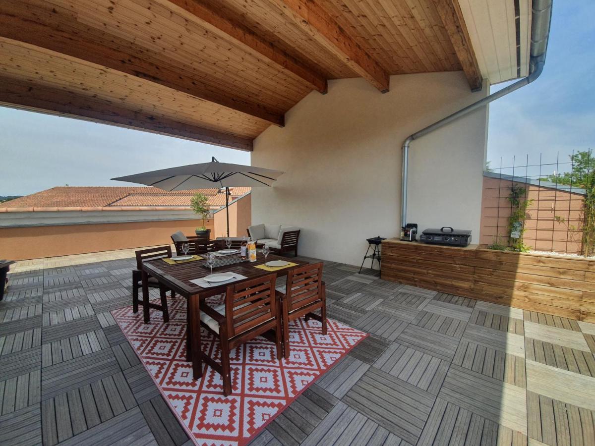 Terrasse 130M2 Panoramique Avec Climatisation Piscine - 3 Chambres Gréoux-les-Bains Dış mekan fotoğraf